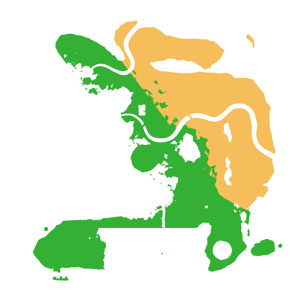 Biome Rust Map: Procedural Map, Size: 3000, Seed: 58670