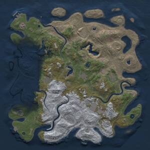 Thumbnail Rust Map: Procedural Map, Size: 4800, Seed: 35476, 17 Monuments