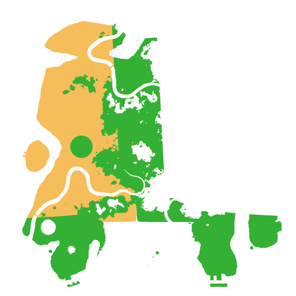 Biome Rust Map: Procedural Map, Size: 3500, Seed: 1842528035