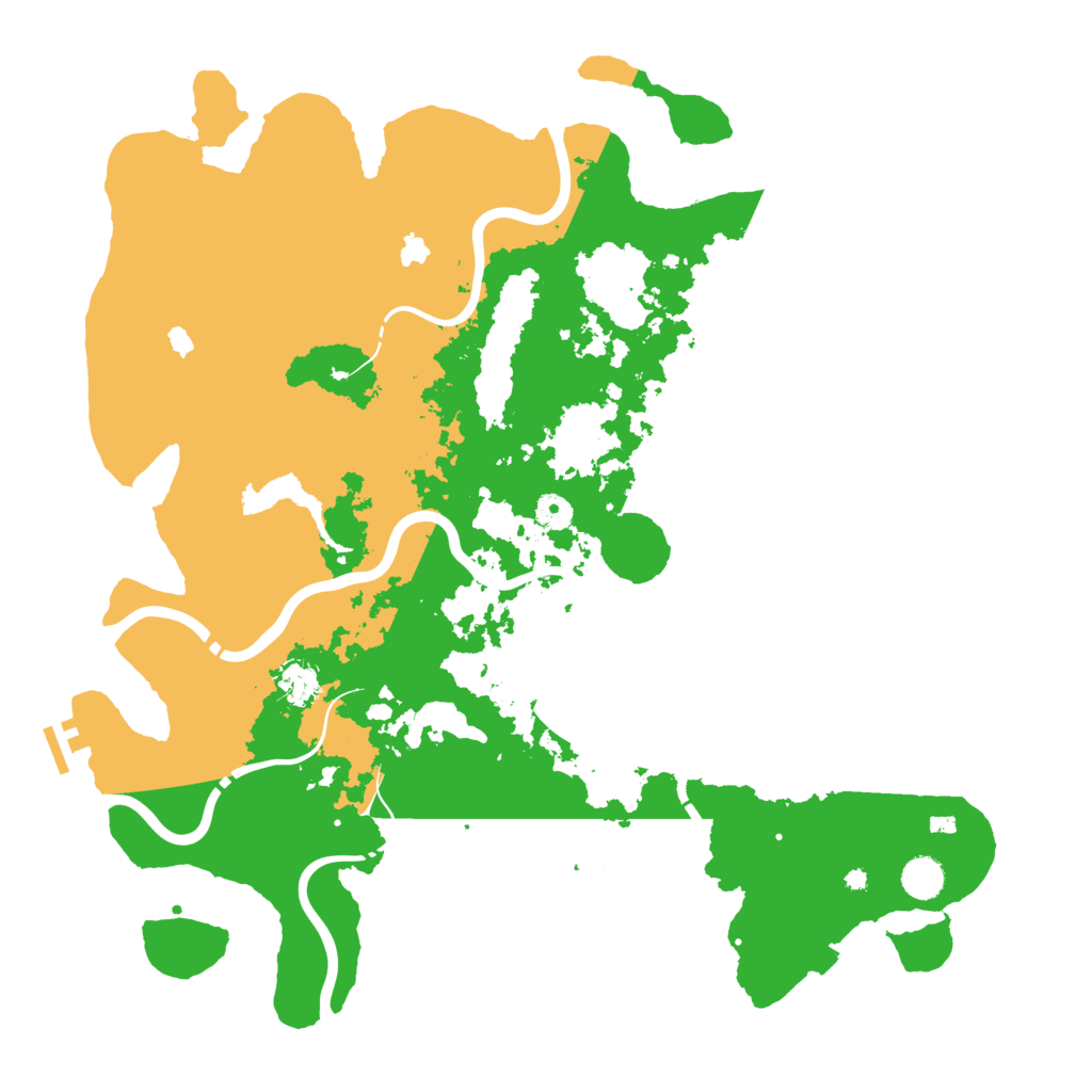 Biome Rust Map: Procedural Map, Size: 4500, Seed: 91534769