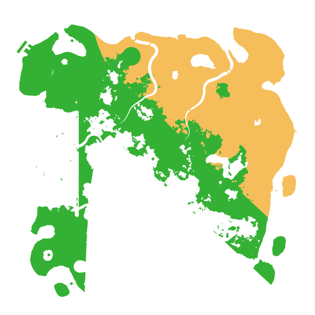 Biome Rust Map: Procedural Map, Size: 4500, Seed: 228296366