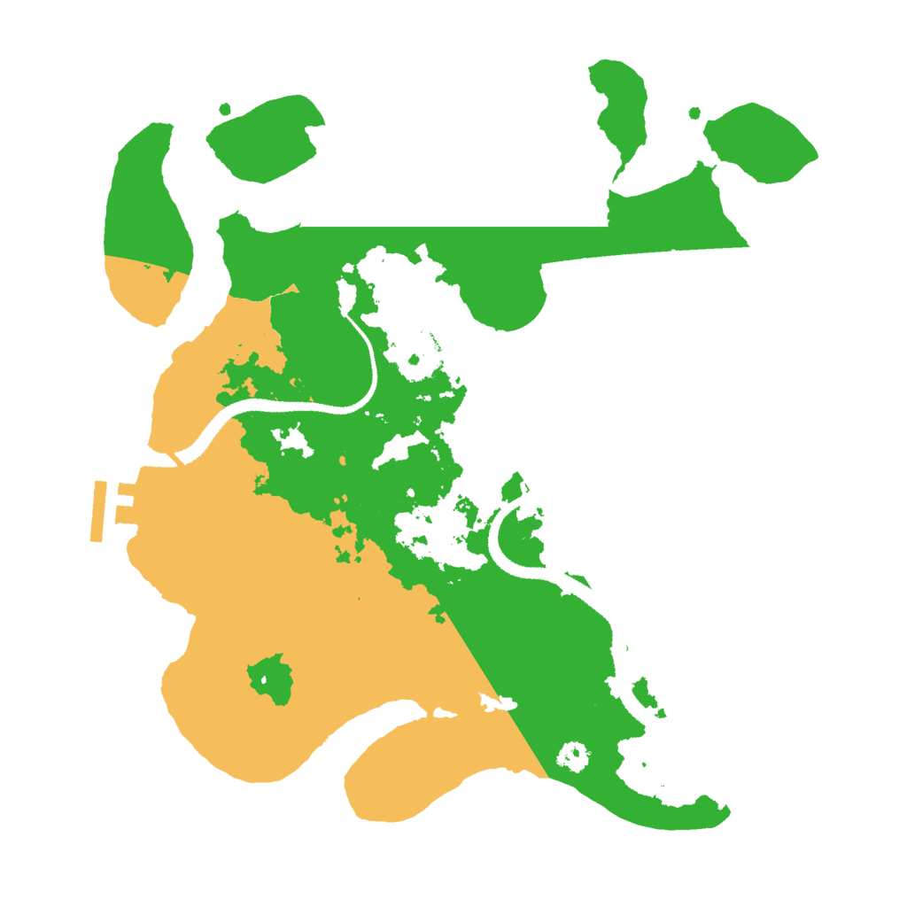 Biome Rust Map: Procedural Map, Size: 3000, Seed: 661802834