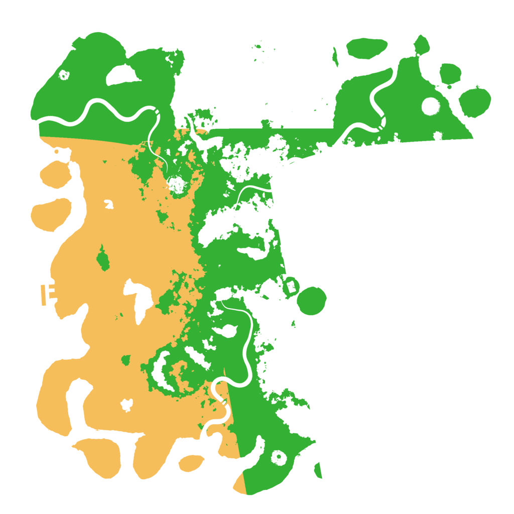 Biome Rust Map: Procedural Map, Size: 5000, Seed: 1023227771