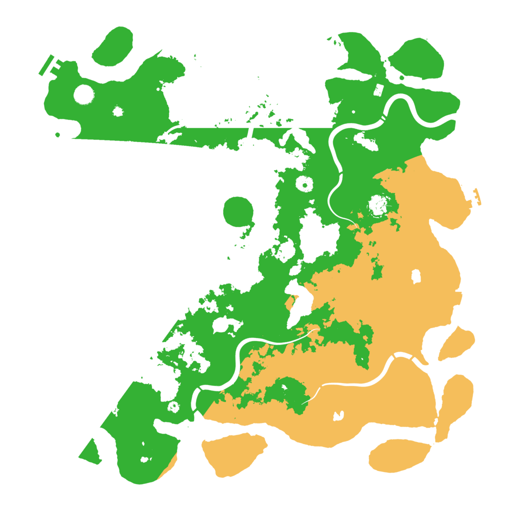 Biome Rust Map: Procedural Map, Size: 4500, Seed: 430813213