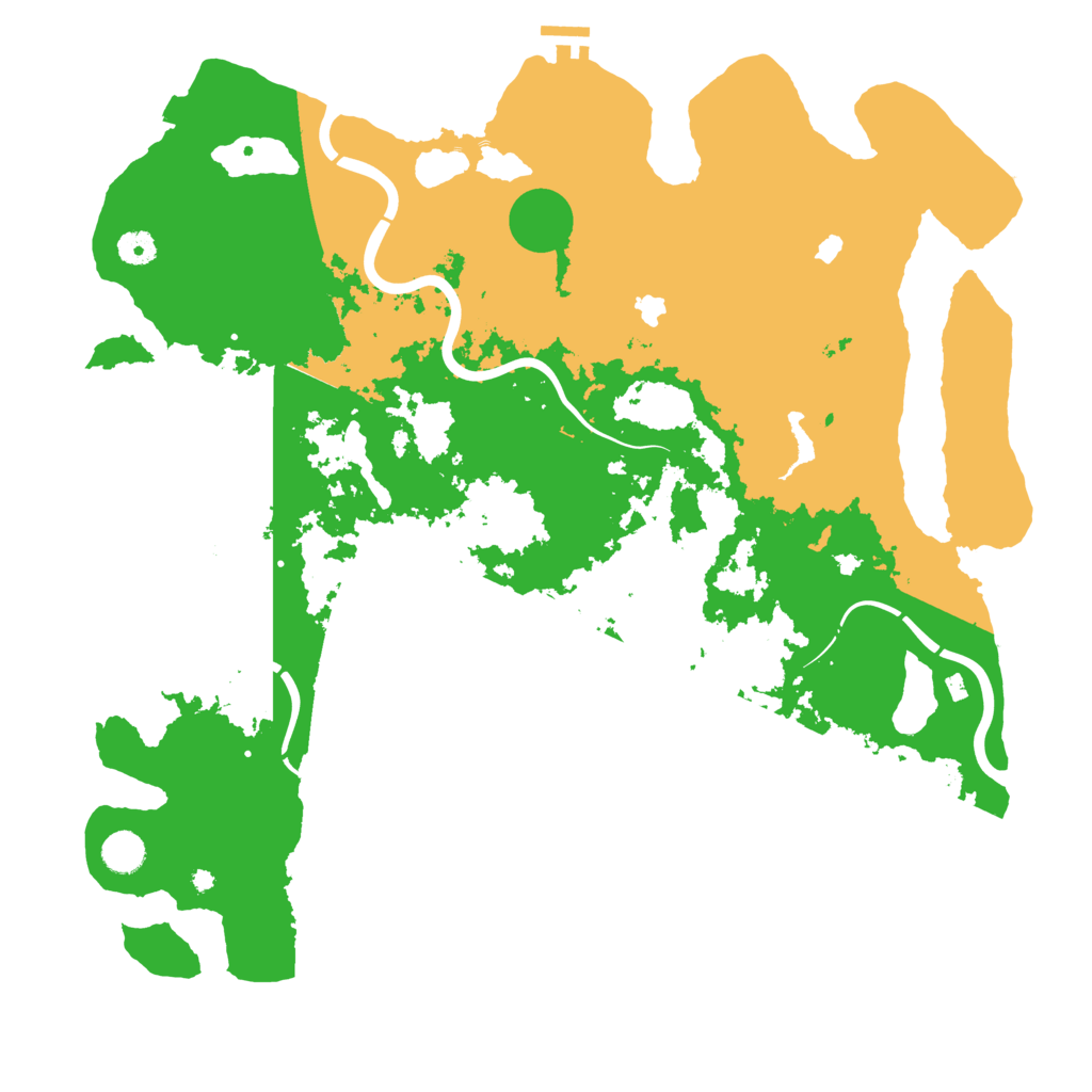 Biome Rust Map: Procedural Map, Size: 4500, Seed: 1041655959