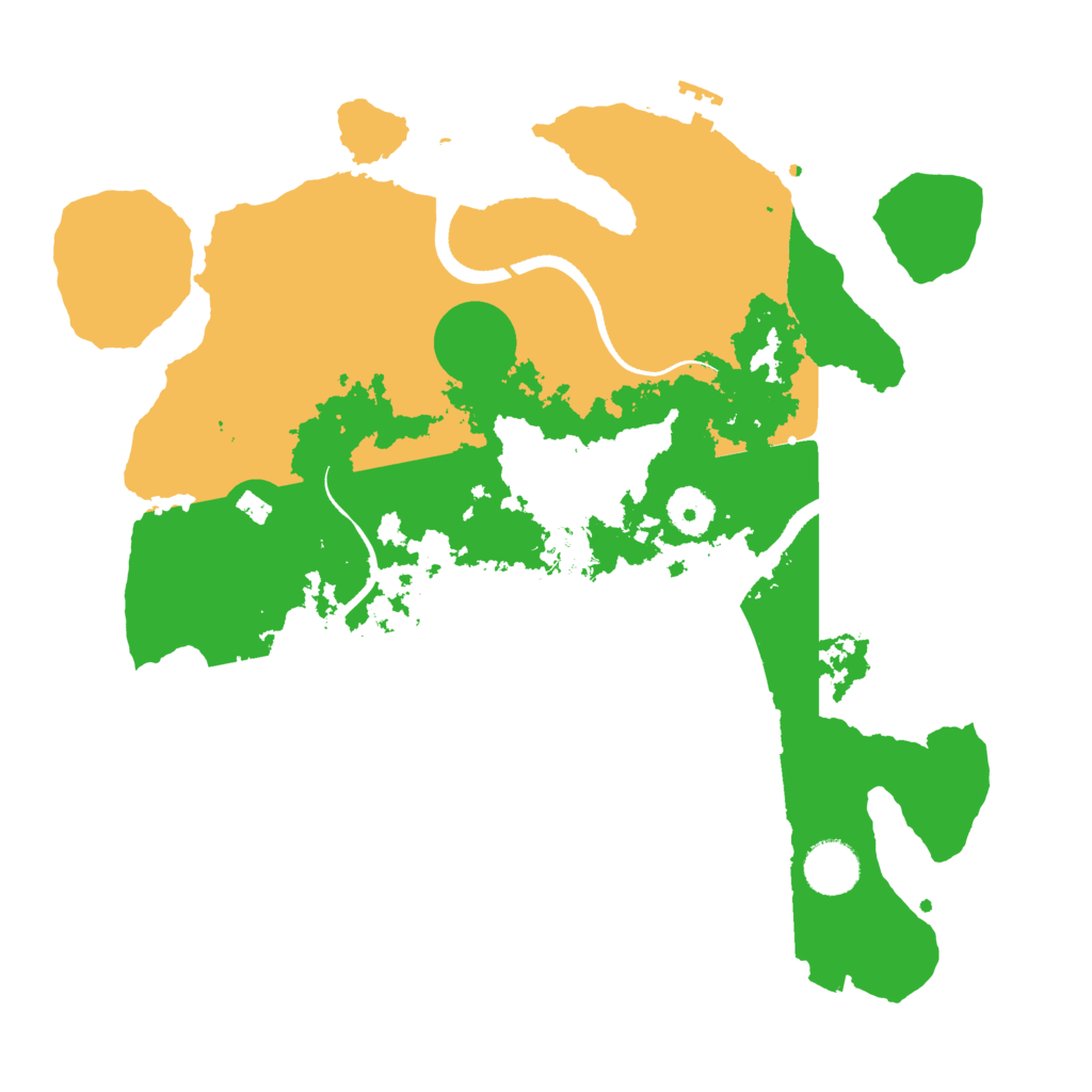 Biome Rust Map: Procedural Map, Size: 3500, Seed: 1932239814
