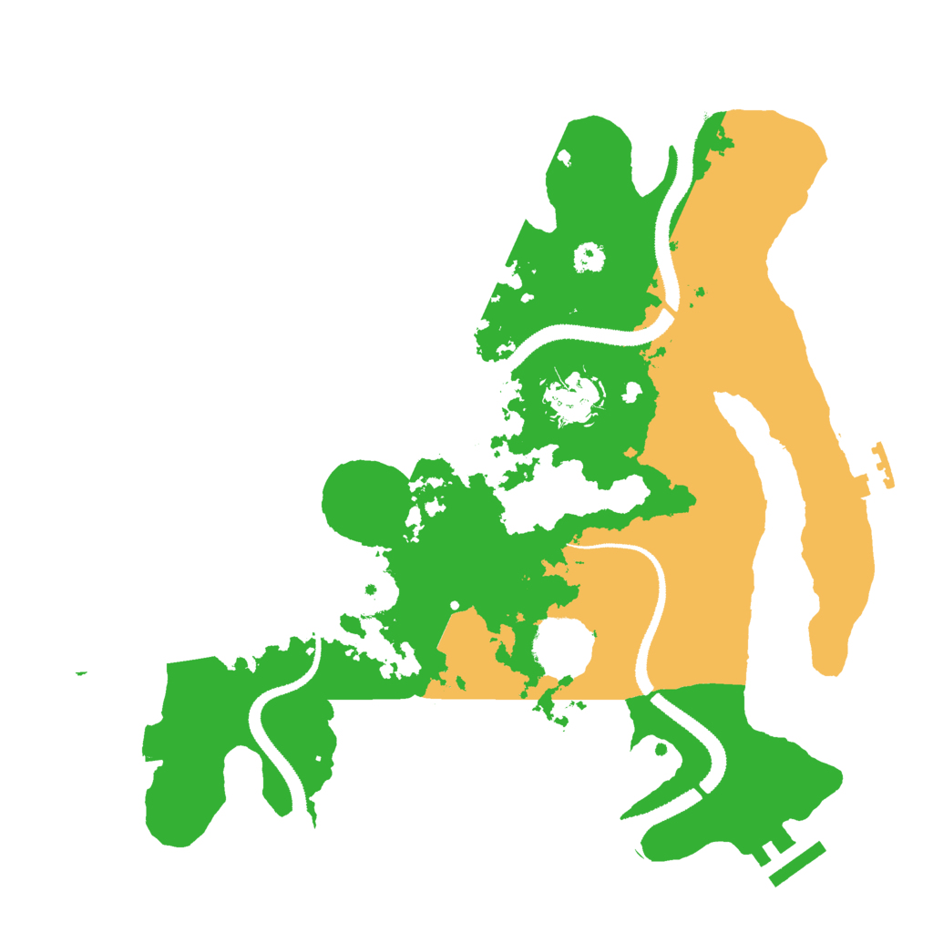 Biome Rust Map: Procedural Map, Size: 3000, Seed: 1859877140