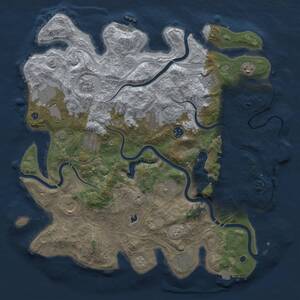 Thumbnail Rust Map: Procedural Map, Size: 4250, Seed: 419370820, 17 Monuments