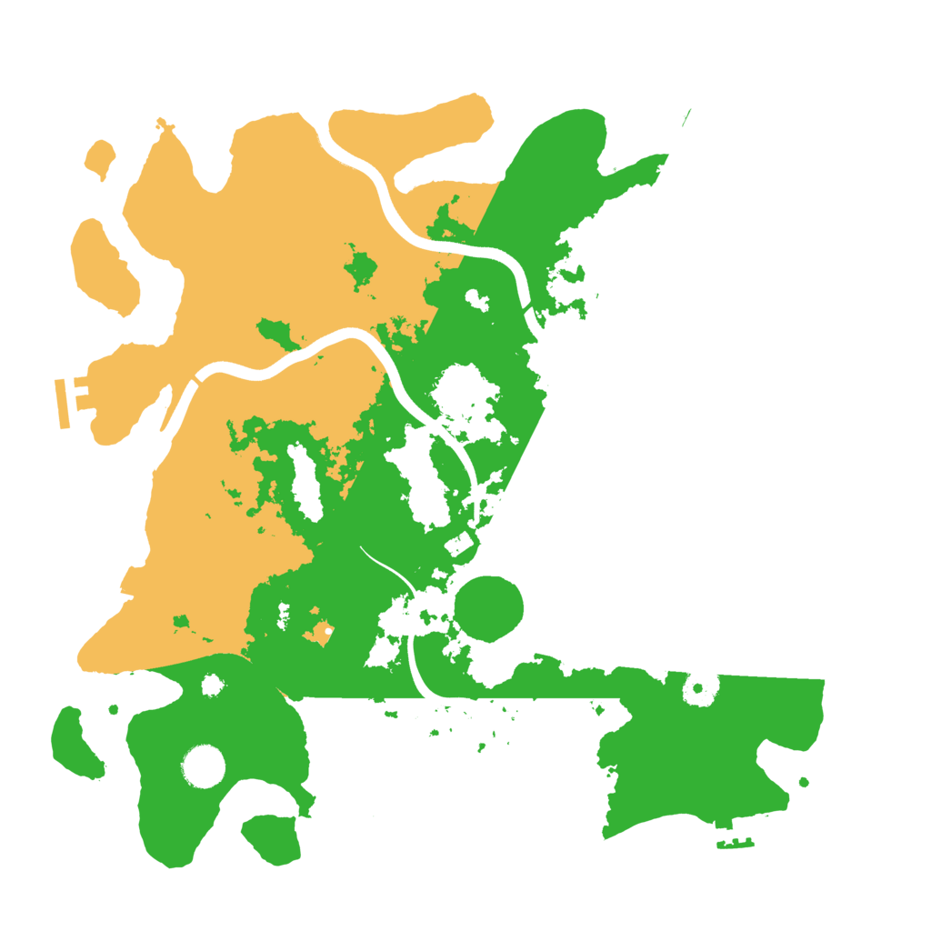 Biome Rust Map: Procedural Map, Size: 3800, Seed: 266291945