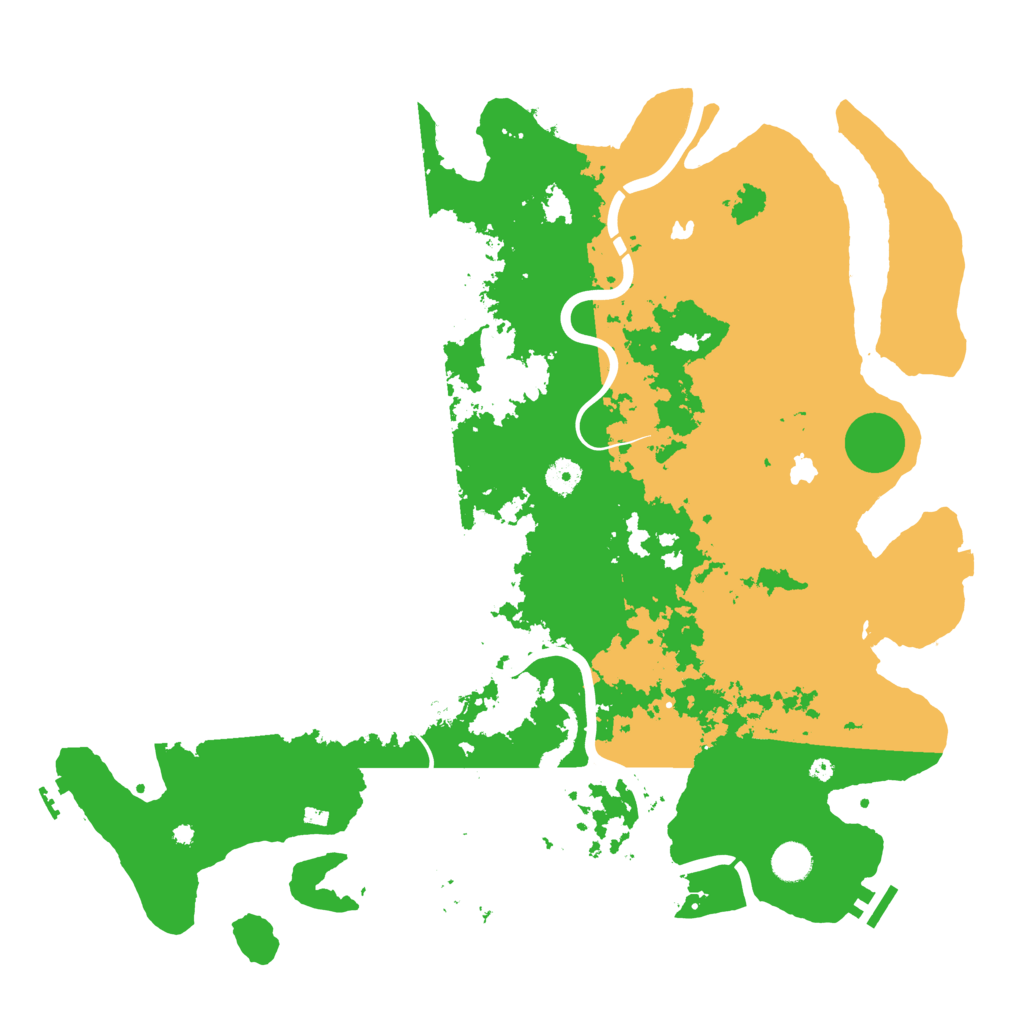 Biome Rust Map: Procedural Map, Size: 4500, Seed: 132515
