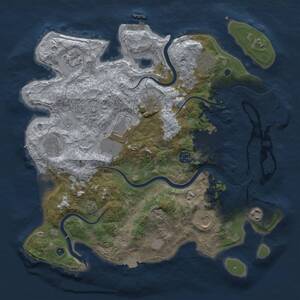 Thumbnail Rust Map: Procedural Map, Size: 3800, Seed: 658230001, 16 Monuments