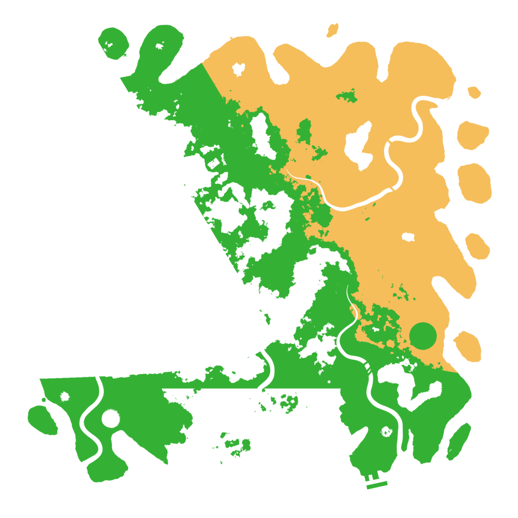 Biome Rust Map: Procedural Map, Size: 5000, Seed: 1831916441