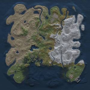 Thumbnail Rust Map: Procedural Map, Size: 4500, Seed: 817214615, 16 Monuments