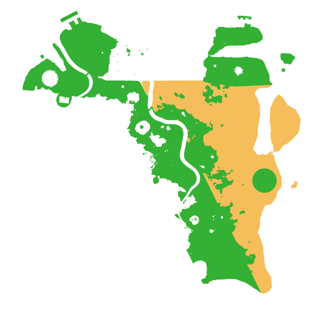 Biome Rust Map: Procedural Map, Size: 3500, Seed: 716262658
