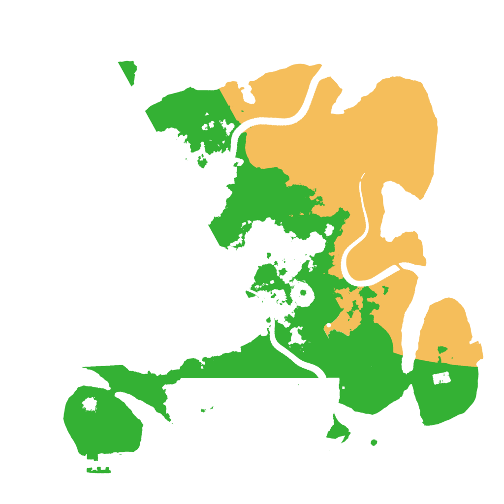 Biome Rust Map: Procedural Map, Size: 3200, Seed: 50001