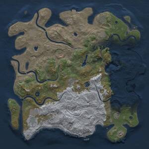 Thumbnail Rust Map: Procedural Map, Size: 4500, Seed: 1446487099, 17 Monuments