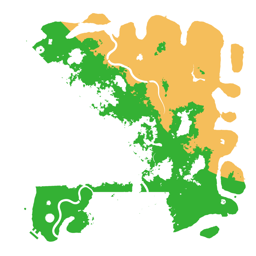 Biome Rust Map: Procedural Map, Size: 5000, Seed: 1069658367