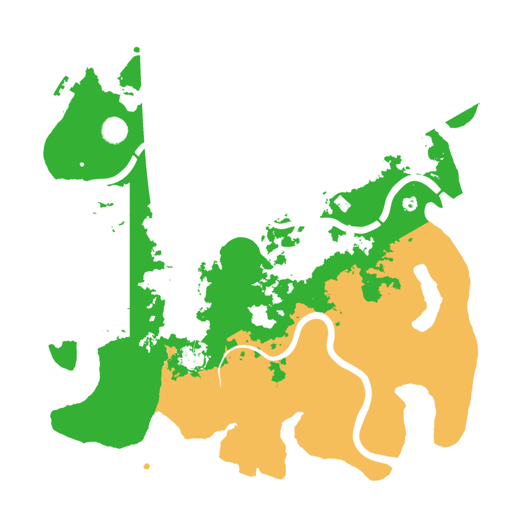 Biome Rust Map: Procedural Map, Size: 3500, Seed: 1363199444
