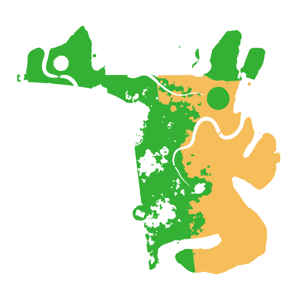 Biome Rust Map: Procedural Map, Size: 3500, Seed: 763206348