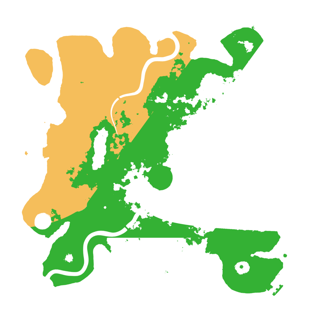 Biome Rust Map: Procedural Map, Size: 3500, Seed: 1664750296