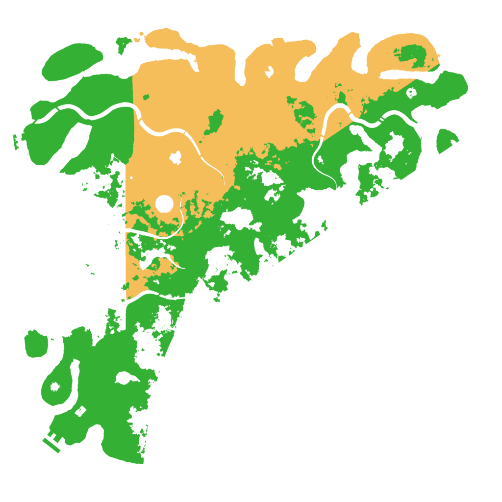 Biome Rust Map: Procedural Map, Size: 5000, Seed: 740277476