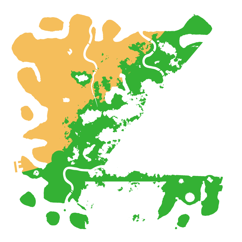 Biome Rust Map: Procedural Map, Size: 4500, Seed: 60512144