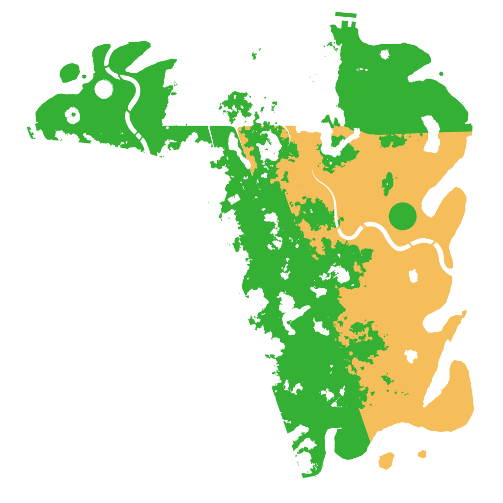 Biome Rust Map: Procedural Map, Size: 4800, Seed: 70265