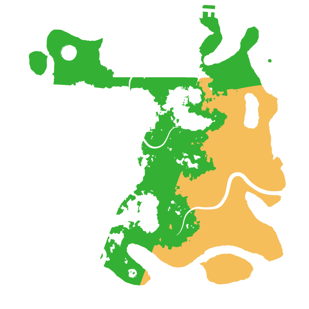 Biome Rust Map: Procedural Map, Size: 3500, Seed: 1052226