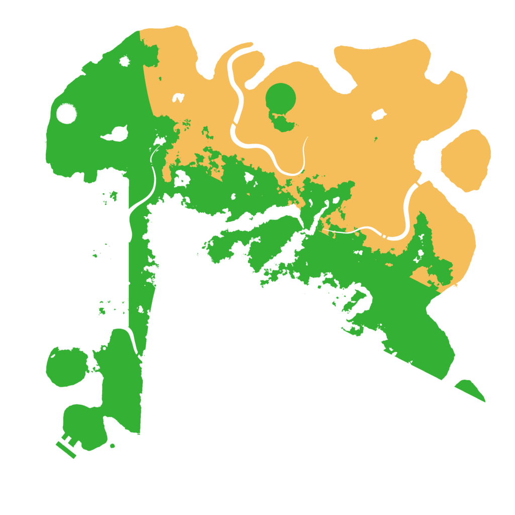 Biome Rust Map: Procedural Map, Size: 4500, Seed: 838094223