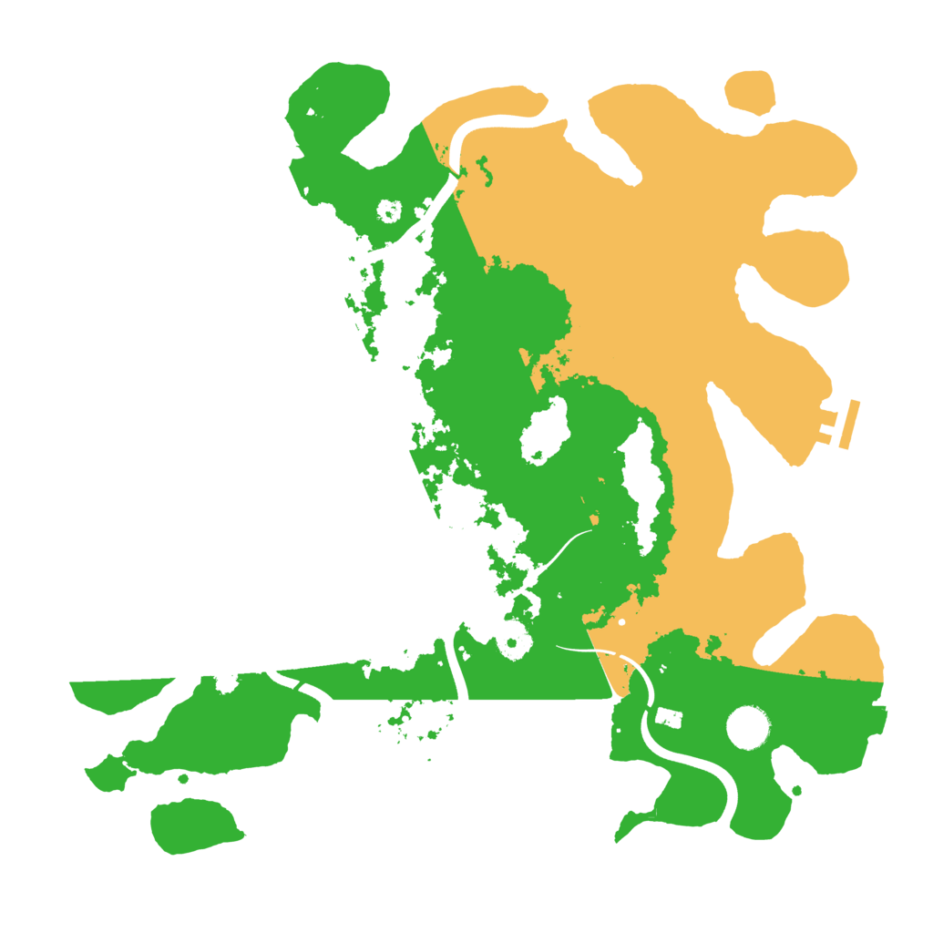 Biome Rust Map: Procedural Map, Size: 3800, Seed: 958309232