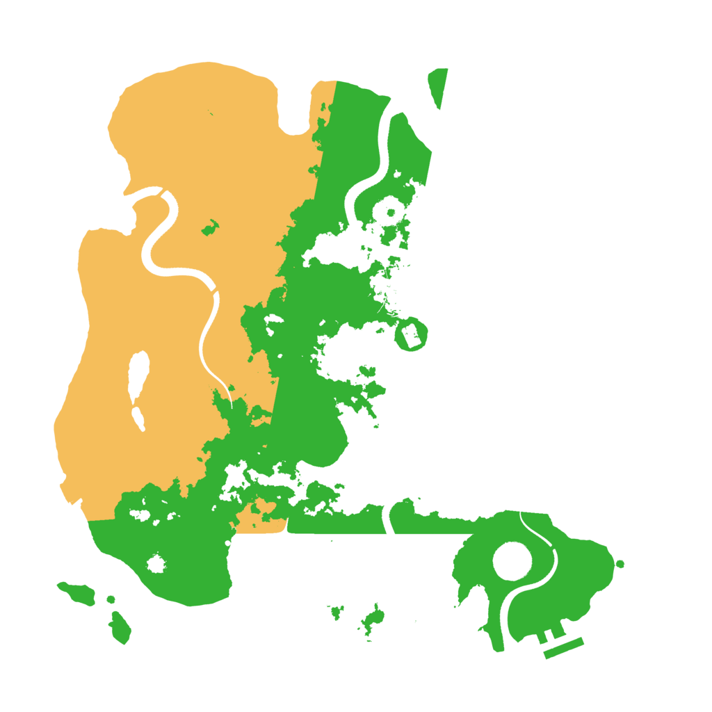 Biome Rust Map: Procedural Map, Size: 3500, Seed: 2105136063