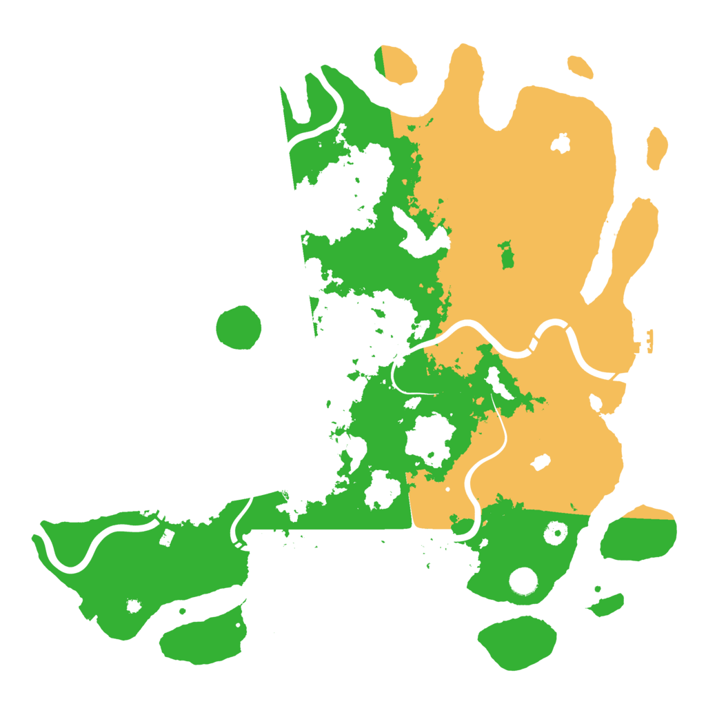 Biome Rust Map: Procedural Map, Size: 4500, Seed: 25874595