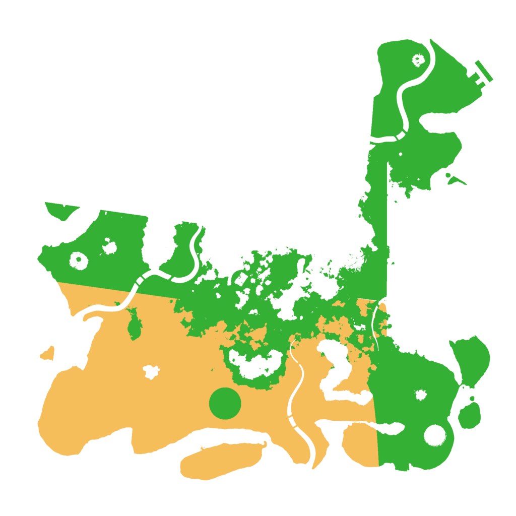 Biome Rust Map: Procedural Map, Size: 4250, Seed: 1989392898