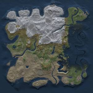 Thumbnail Rust Map: Procedural Map, Size: 4250, Seed: 1989392898, 17 Monuments