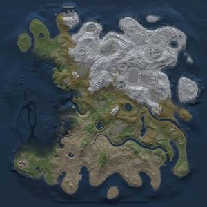 Thumbnail Rust Map: Procedural Map, Size: 4000, Seed: 3826150, 15 Monuments