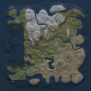 Thumbnail Rust Map: Procedural Map, Size: 4250, Seed: 536603972, 16 Monuments