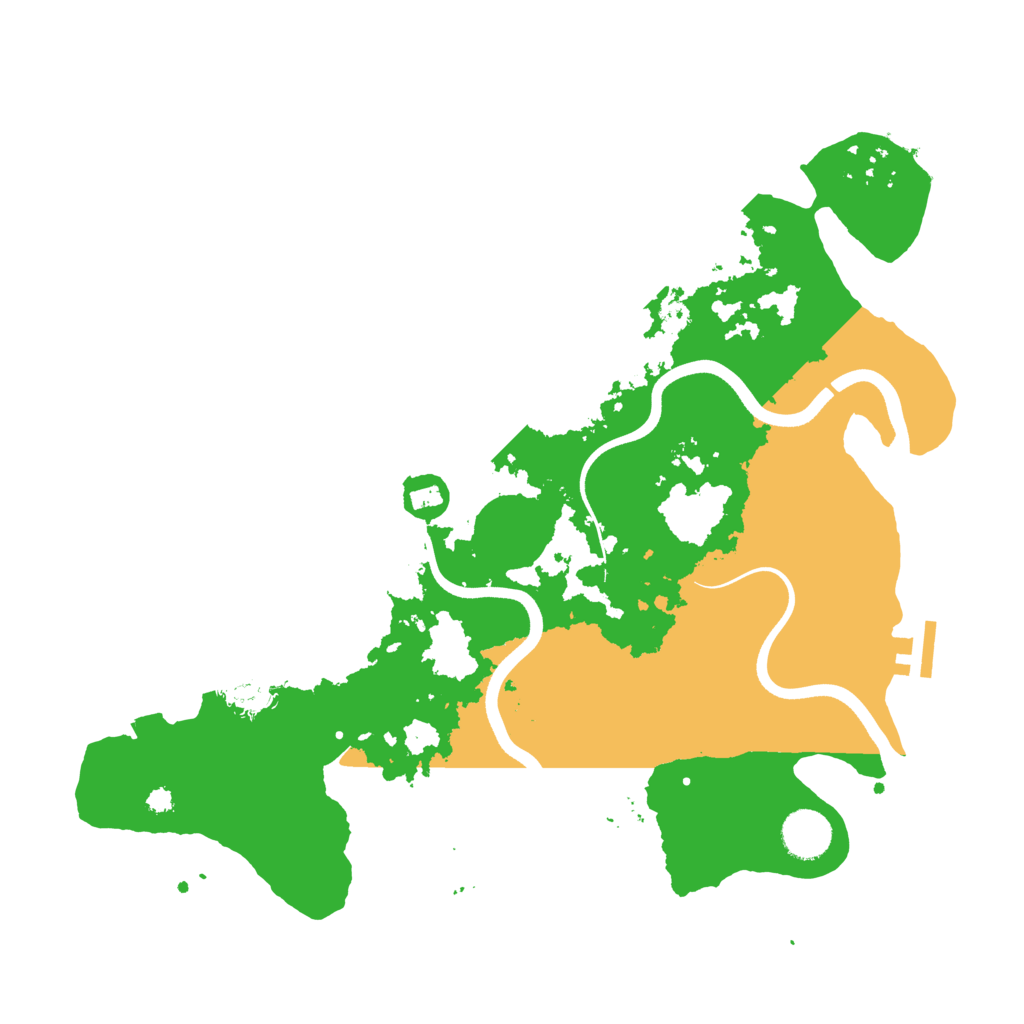 Biome Rust Map: Procedural Map, Size: 3650, Seed: 48208760