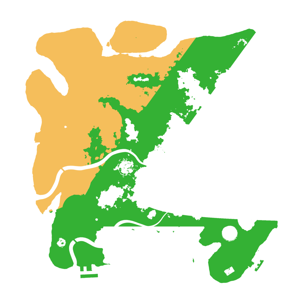 Biome Rust Map: Procedural Map, Size: 3500, Seed: 1637381717
