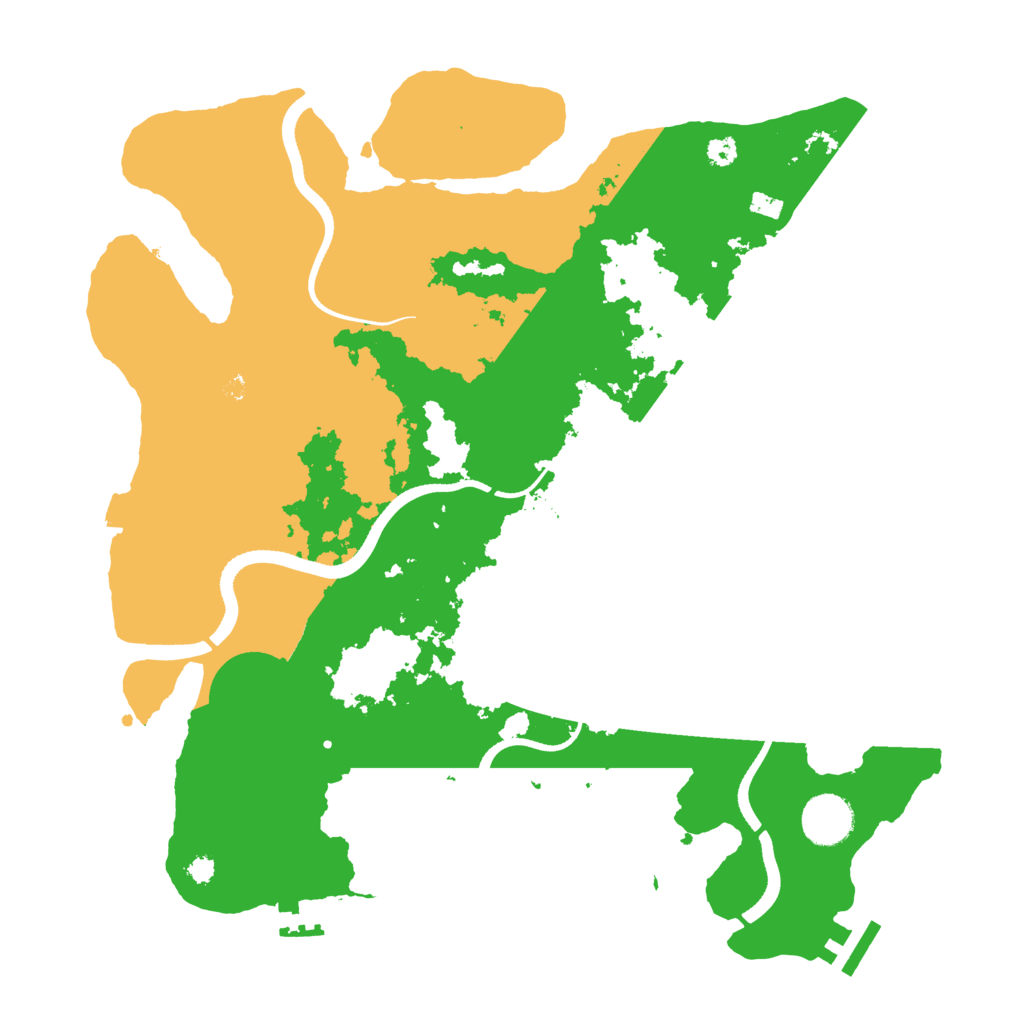 Biome Rust Map: Procedural Map, Size: 3500, Seed: 1637381717