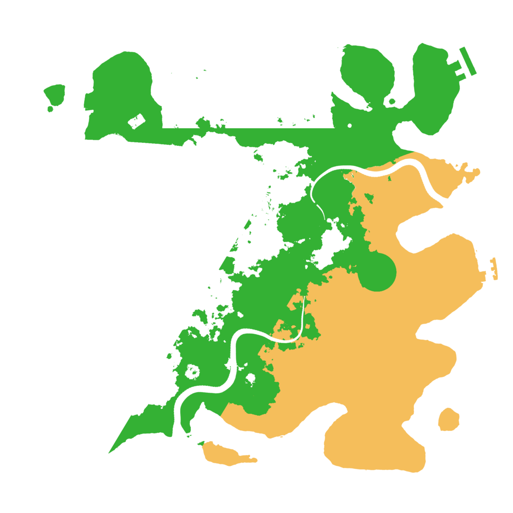 Biome Rust Map: Procedural Map, Size: 3500, Seed: 1254328399
