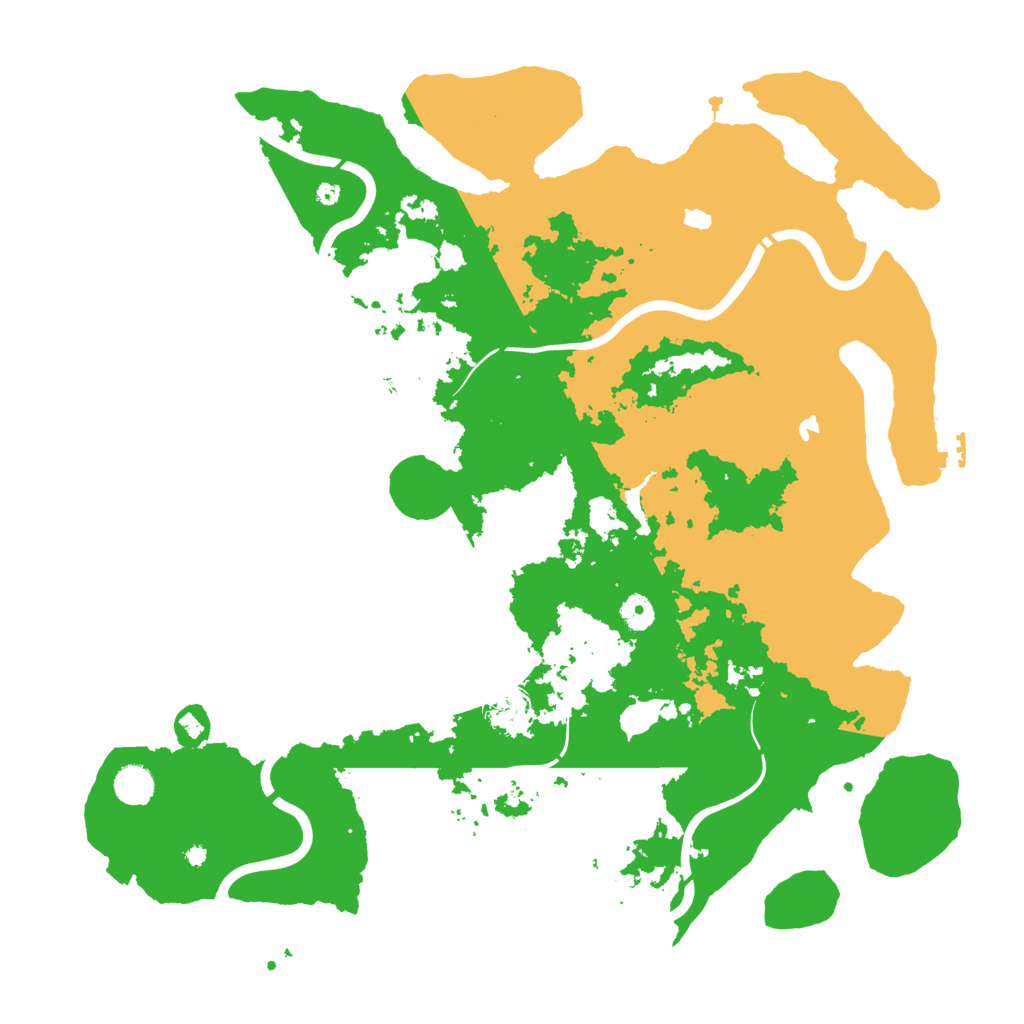 Biome Rust Map: Procedural Map, Size: 4500, Seed: 811475508