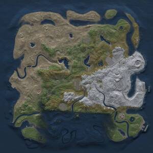 Thumbnail Rust Map: Procedural Map, Size: 4500, Seed: 1506748961, 16 Monuments