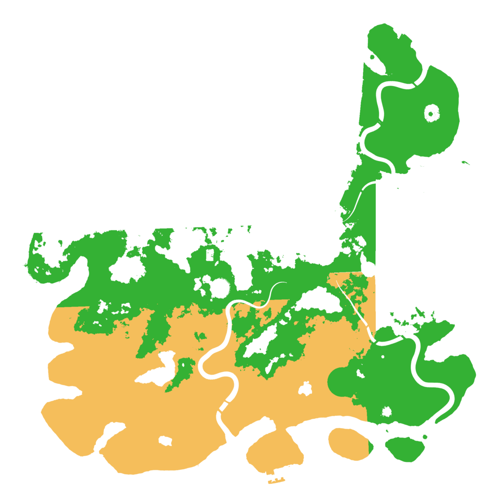 Biome Rust Map: Procedural Map, Size: 4500, Seed: 1917468648