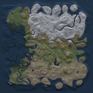 Thumbnail Rust Map: Procedural Map, Size: 4800, Seed: 318540261, 17 Monuments