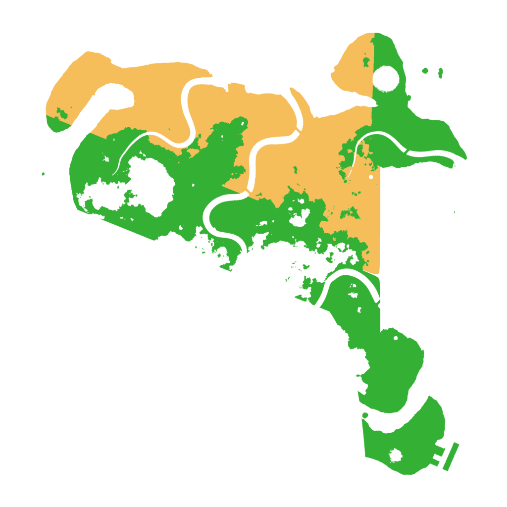 Biome Rust Map: Procedural Map, Size: 3500, Seed: 228105833