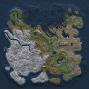 Thumbnail Rust Map: Procedural Map, Size: 4250, Seed: 1076611380, 15 Monuments