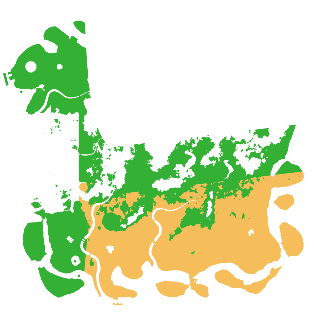 Biome Rust Map: Procedural Map, Size: 5000, Seed: 532822225
