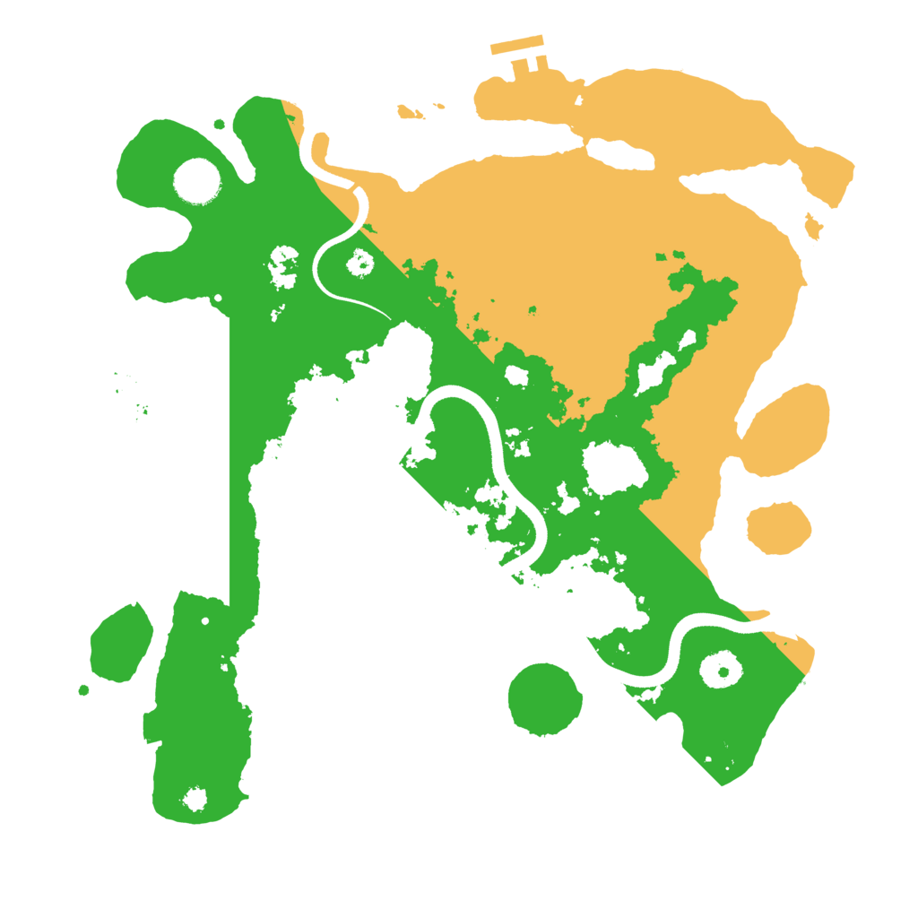 Biome Rust Map: Procedural Map, Size: 3500, Seed: 1236553144