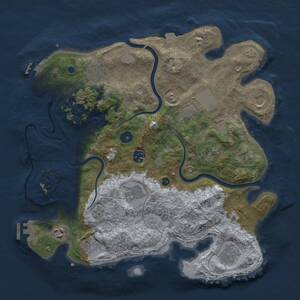 Thumbnail Rust Map: Procedural Map, Size: 3700, Seed: 282868988, 16 Monuments