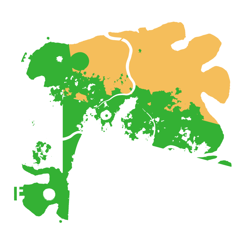 Biome Rust Map: Procedural Map, Size: 3700, Seed: 282868988